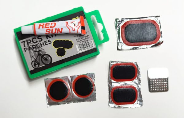 2- CAJA DE PARCHES 7 PCS RED SUN