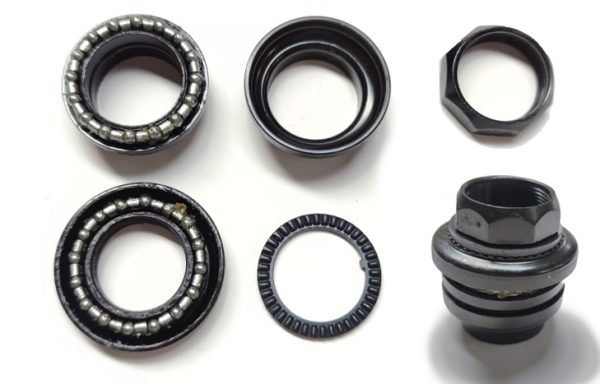 2- COPAS HORQUILLA 1″ ROSCA NEGRAS 7PCS