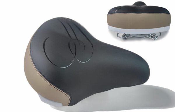2- ASIENTO RESORTE CONFORT NEGRO/BEIGE (0535)