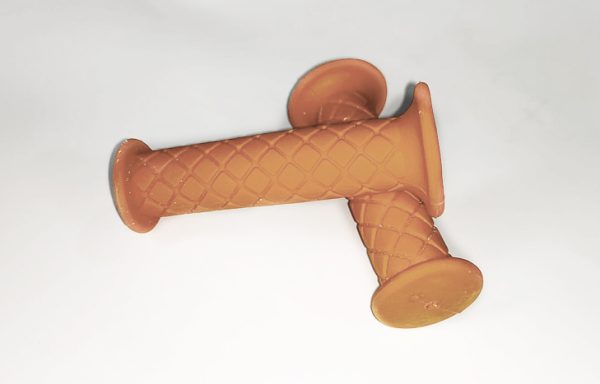 2- PAR DE PUÑOS BMX SOFT GRIP COLOR NARANJA