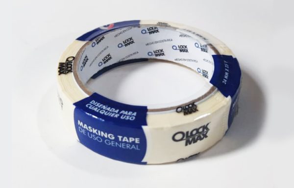 2- MASKING TAPE 1″ TAPE BLANCO SUPER RESISTENTE OLOCK-MAX