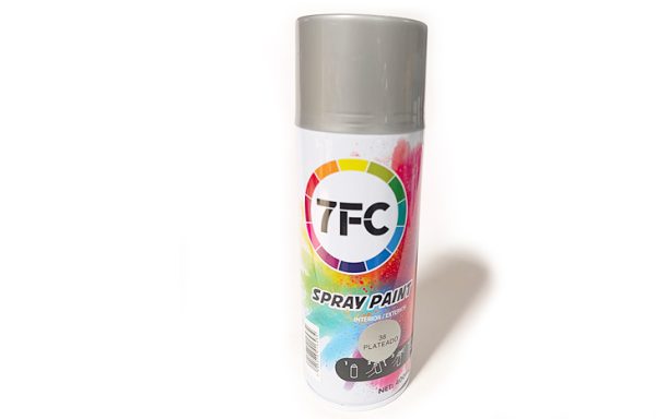 2- PINTURA SPRAY PLATEADO BRILLANTE 7FC