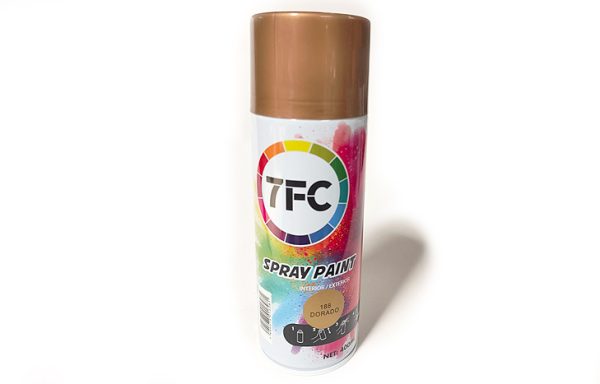 2- PINTURA SPRAY DORADO BRILLANTE 7FC