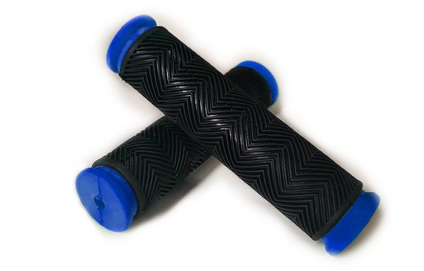 2- PAR DE PUÑOS MTB SOFT GRIP N/AZUL 125MM CONFORT