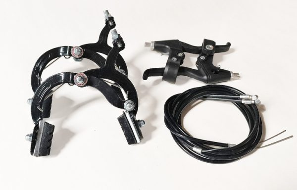 2- JUEGO DE FRENOS BMX COMPLETO NEGROS