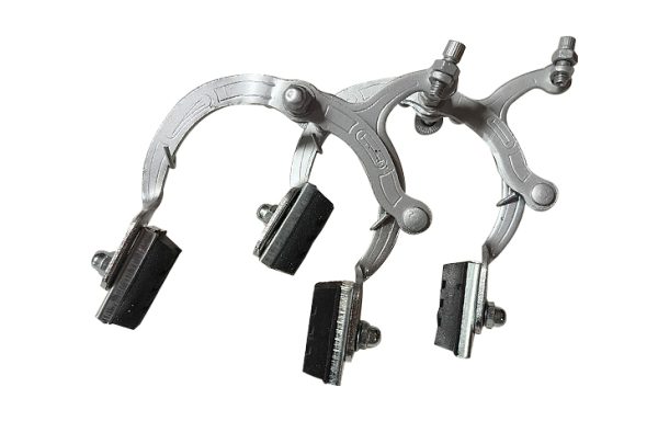 2- PAR DE ESPUELAS BMX HIERRO GRIS