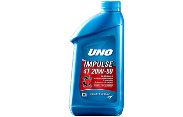 M- ACEITE UNO 4-TIEMPOS IMPULSE 20W50 1/4 JASO MA-2