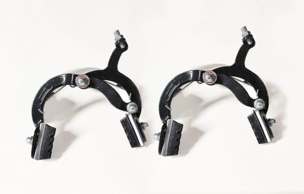 2- PAR FRENOS HERRADURA BMX DELANTERA + TRASERA NEGRO