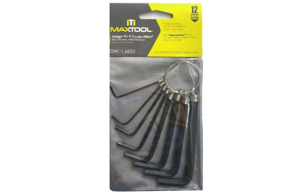2F- JUEGO LLAVE ALLEN 1,5/2/2,5/3/4/5/5,5/6MM MAXTOOL