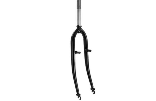 2- HORQUILLA N°26 RIGIDA 1″ NEGRA C/PIVOTES