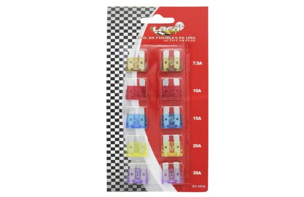 2F- JUEGO DE FUSIBLES 10 PZ “G” 0390 LAFA