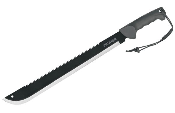 2F- CUCHILLO DOBLE FILO 18” CACHA INYECTADA SIN FUNDA TRUPER