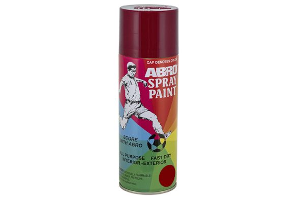 2- PINTURA SPRAY ABRO PREMIER ROJO FAST DRY 8oz