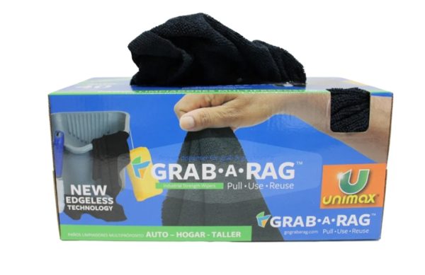 2F- PAÑO MICROFIBRA NEGRO 40PZ X CAJA REUTILIZABLE