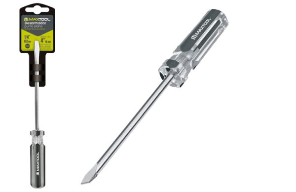 2F- DESATORNILLADOR PLANO PLASTICO ¼”x4”MAXTOOL