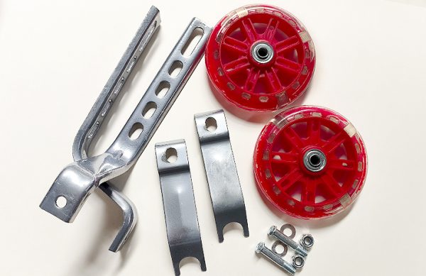 2- PAR DE RODINES GOMA C/LUZ EN ROLL AJUSTABLE 20/16/12″