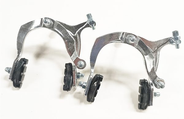 2- PAR DE ESPUELAS BMX ALUMINIO CROMO