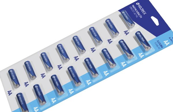 2F- BLISTER 16 BATERIAS ALCALINAS AA+ VOLTECK
