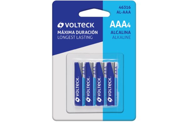 2F- BLISTER 4 BATERIAS ALCALINA AAA+ VOLTECK