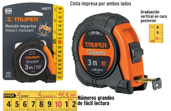 2F- CINTA MÉTRICA 3 MTS TRUPER