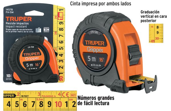 2F- CINTA MÉTRICA 5 METROS TRUPER