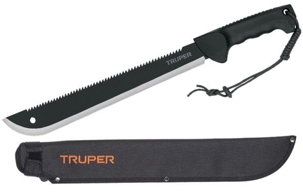 2F- CUCHILLO DOBLE FILO 18” CACHA INYECTADA C/FUNDA TRUPER